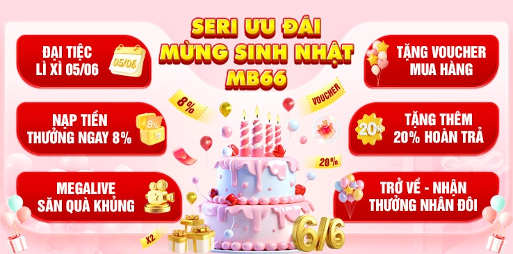ưu đãi sinh nhật mb66